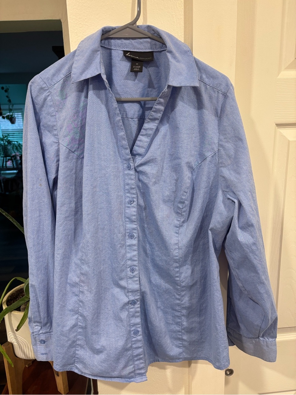 Worthington women’s Light Blue Button-Up Shirt